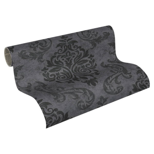 A.S.Creation Tapete schwarz grau B/H/D: ca. 52x250x7,5 cm