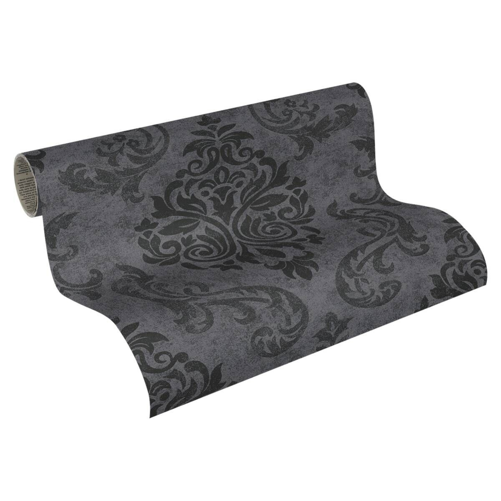 A.S.Creation Tapete schwarz grau B/H/D: ca. 52x250x7,5 cm