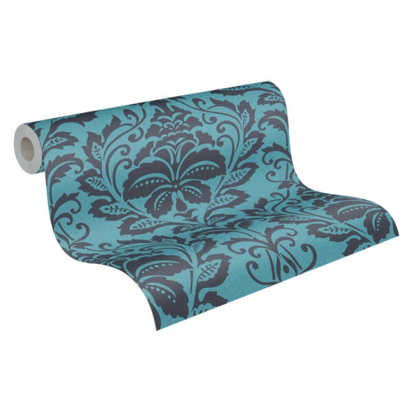 A.S.Creation Vliestapete Attractive Barock türkis grau B/L: ca. 53x1005 cm