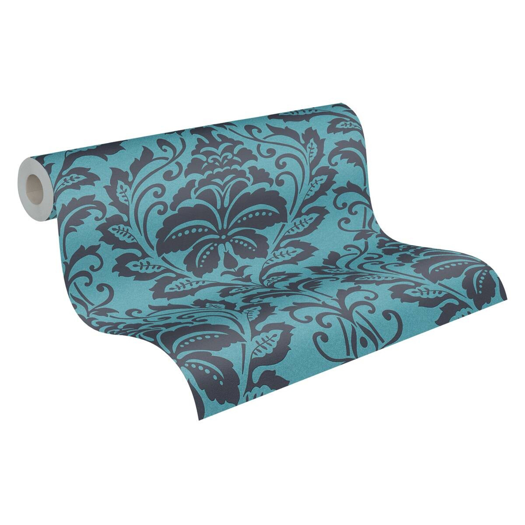 A.S.Creation Vliestapete Attractive Barock türkis grau B/L: ca. 53x1005 cm