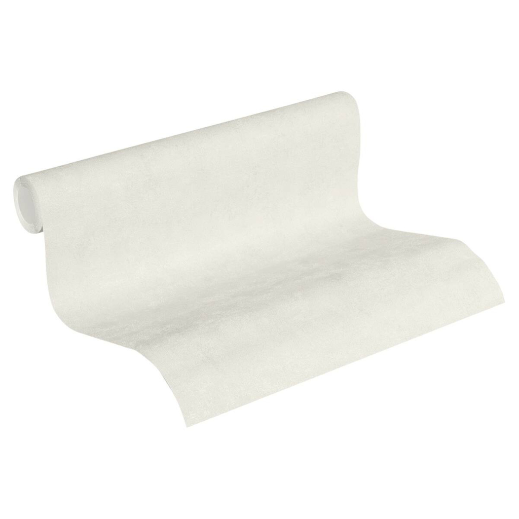 POCO Vliestapete Uni creme weiß B/L: ca. 53x1005 cm