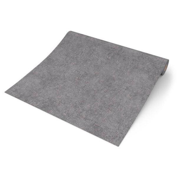 POCO Vliestapete Uni grauschwarz B/L: ca. 53x1005 cm