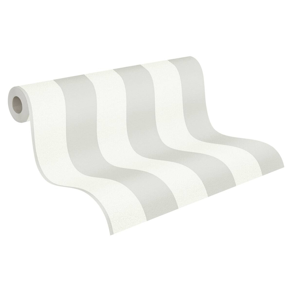 A.S.Creation Vliestapete Trendwall 2 Streifen grau B/L: ca. 53x1005 cm