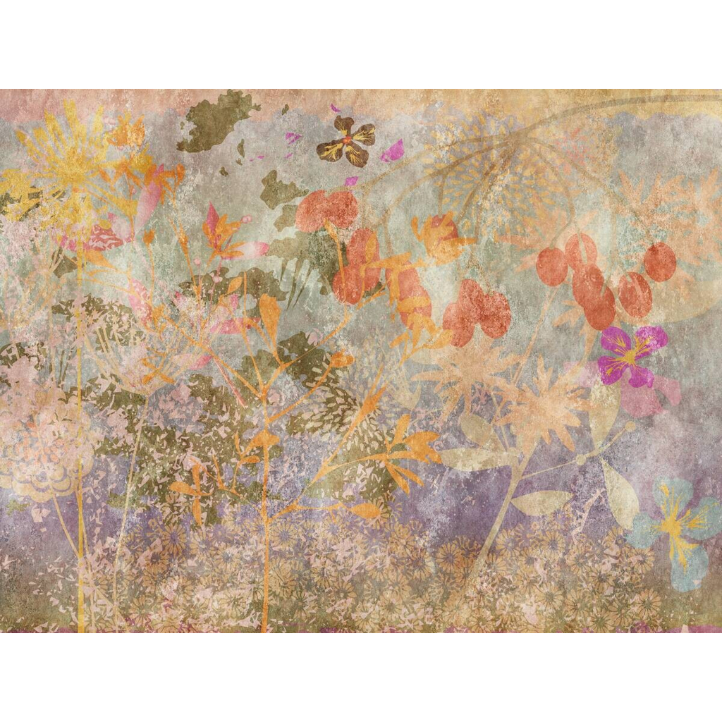 Livingwalls Fototapete
Blumen orange lila bunt B/L: ca. 280×371 cm