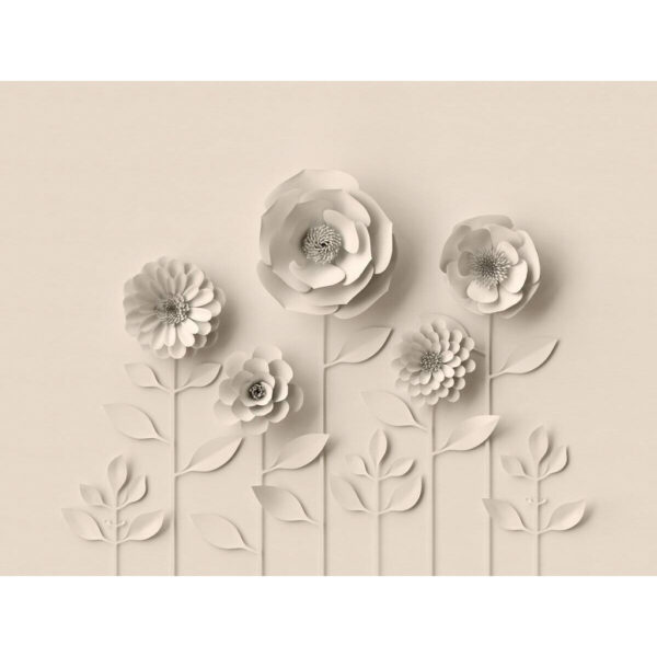 Livingwalls Fototapete 3D-Optik beige B/L: ca. 280x371 cm