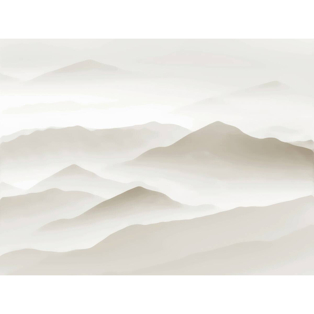 Livingwalls Fototapete Landschaft weiß beige B/L: ca. 280x371 cm