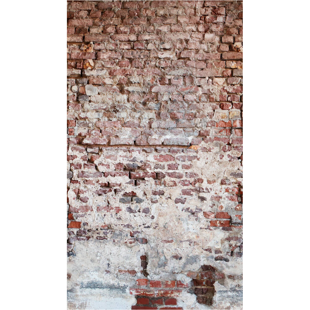 Livingwalls Fototapete Steinoptik rot grau weiß B/L: ca. 280x159 cm