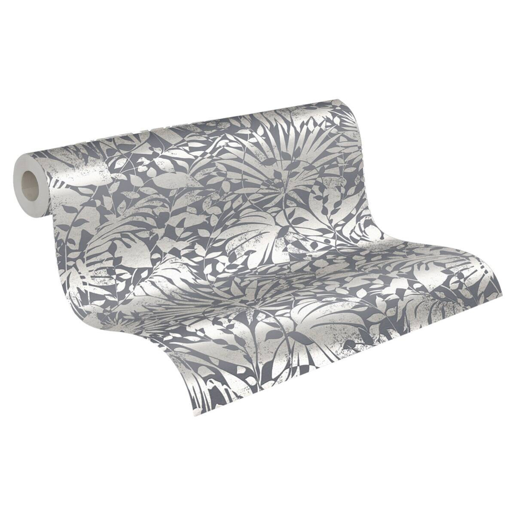 A.S.Creation Vliestapete silber grau B/H/D: ca. 53x1005x8,4 cm