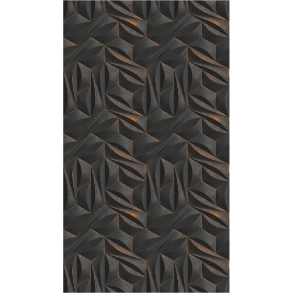 Livingwalls Fototapete 3D-Optik gold anthrazit B/L: ca. 280x159 cm