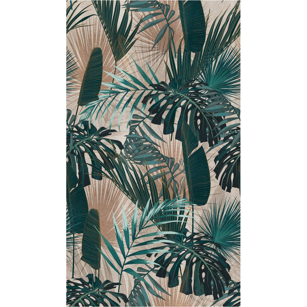 Livingwalls Fototapete
Dschungel grün beige petrol B/L: ca. 280×159 cm