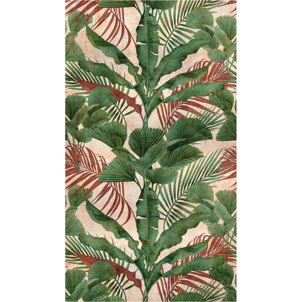 Livingwalls Fototapete
Dschungel grün rot beige B/L: ca. 280×159 cm