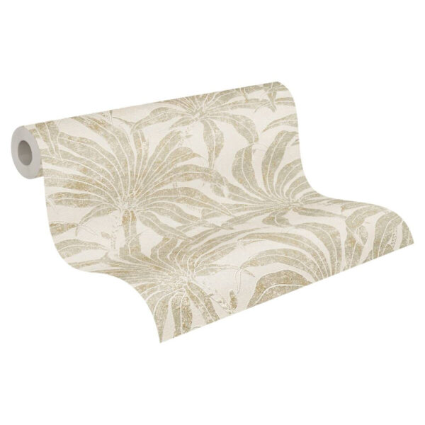 A.S.Creation Vliestapete beige silber gold B/H/D: ca. 53x1005x9,2 cm