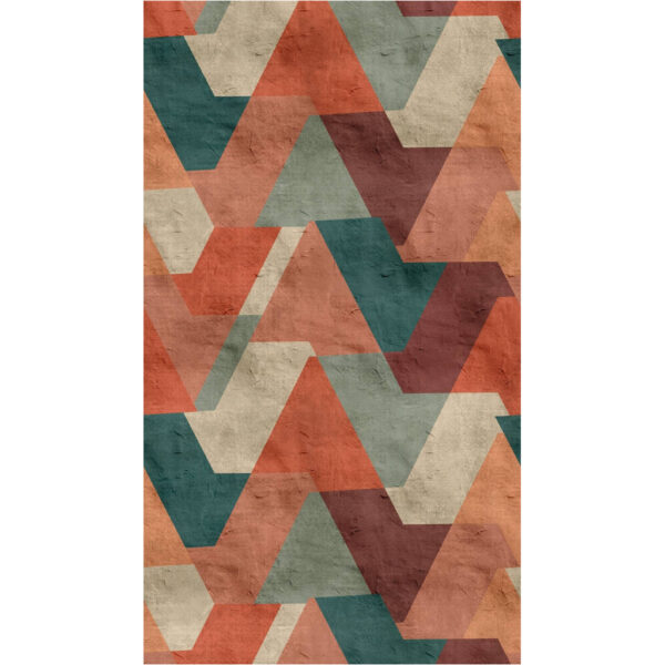 Livingwalls Fototapete Retro Design orange petrol grün B/L: ca. 280x159 cm