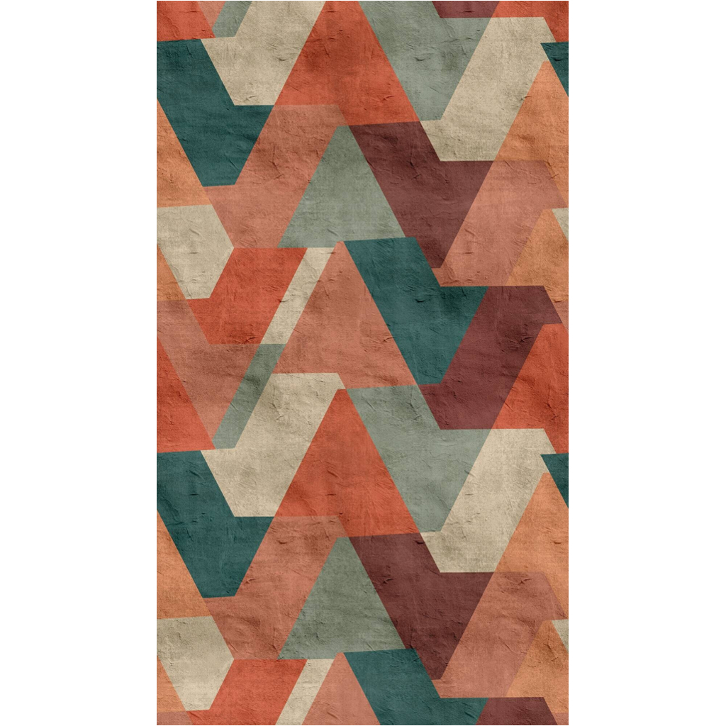Livingwalls Fototapete Retro Design orange petrol grün B/L: ca. 280x159 cm