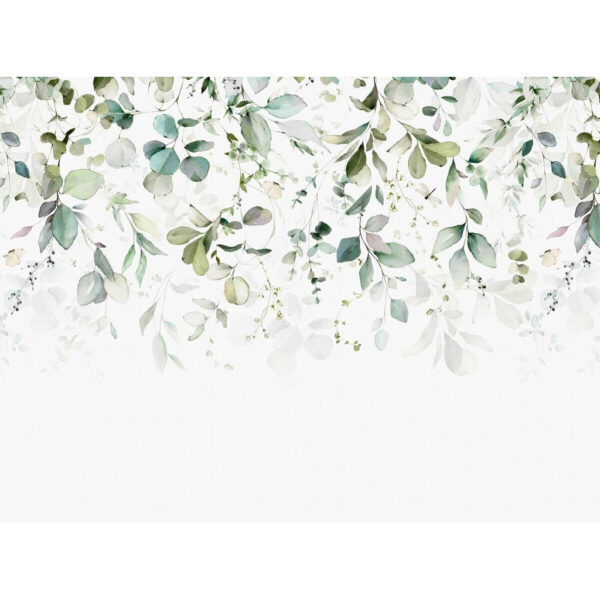 Livingwalls Fototapete Floral blau grün weiß B/L: ca. 280x371 cm Livingwalls Fototapete Floral blau grün weiß B/L: ca. 280x371 cm