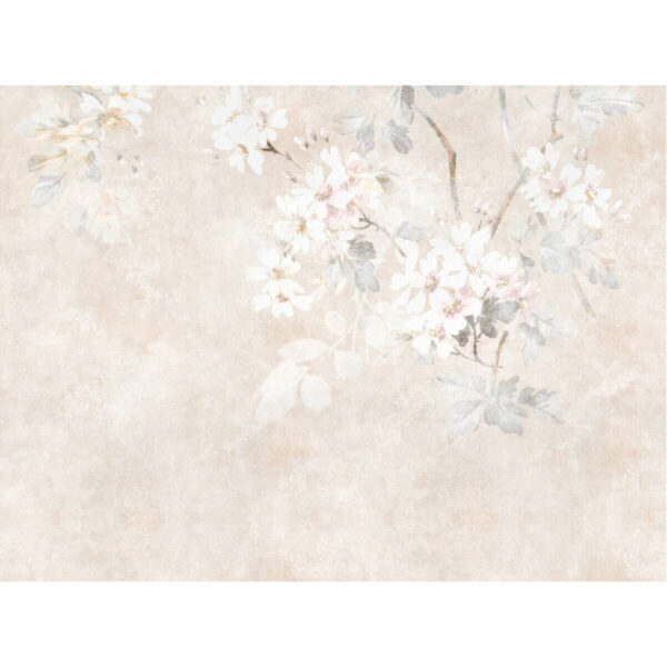 Livingwalls Fototapete Floral grau beige creme B/L: ca. 280x371 cm Livingwalls Fototapete Floral grau beige creme B/L: ca. 280x371 cm
