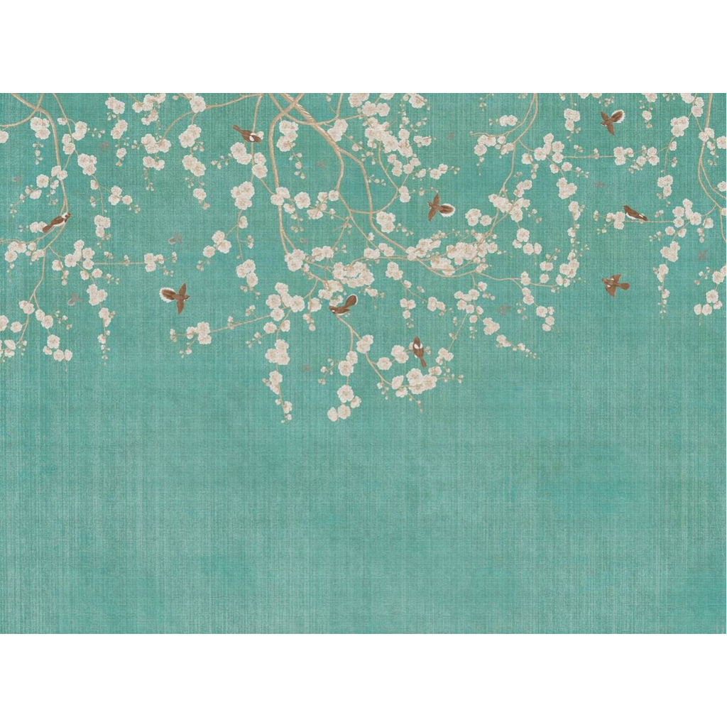 Livingwalls Fototapete
Blütenzweig blau beige creme B/L: ca. 280×371 cm