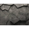 Livingwalls Fototapete 3D-Optik anthrazit grau schwarz B/L: ca. 280x371 cm