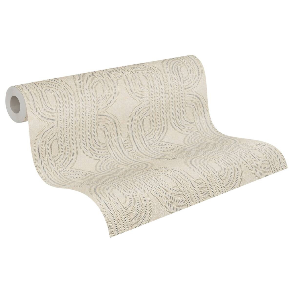 A.S.Creation Vliestapete grau beige B/H/D: ca. 53x1005x9,5 cm