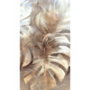 Livingwalls Fototapete Blätter creme beige B/L: ca. 280x159 cm metallic