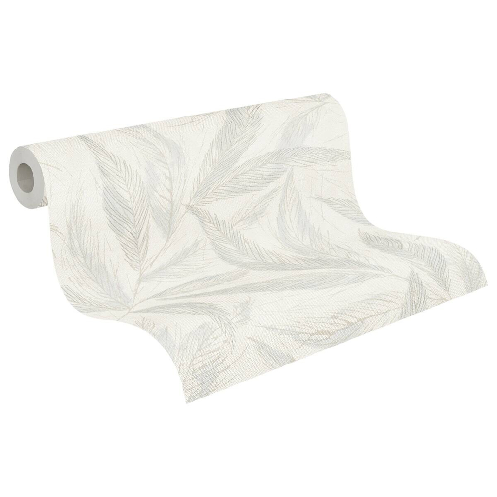 A.S.Creation Vliestapete grau creme weiß B/H/D: ca. 53x1005x9,3 cm