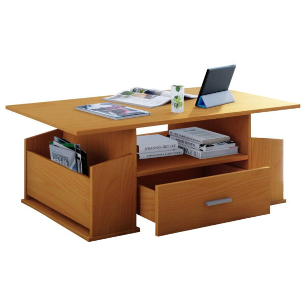 VCM Möbel Couchtisch Junata buche Nachbildung B/H/T: ca. 110x44x52 cm