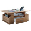 VCM Möbel Couchtisch Junata Eiche Sonoma Nachbildung B/H/T: ca. 110x44x52 cm
