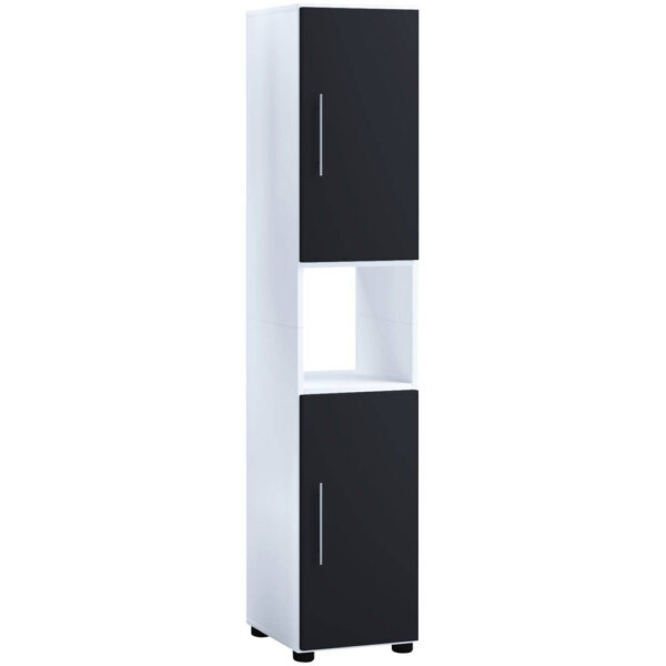4051814367731 Hochschrank Flandu
weiß schwarz B/H/T: ca. 31x160x32 cm