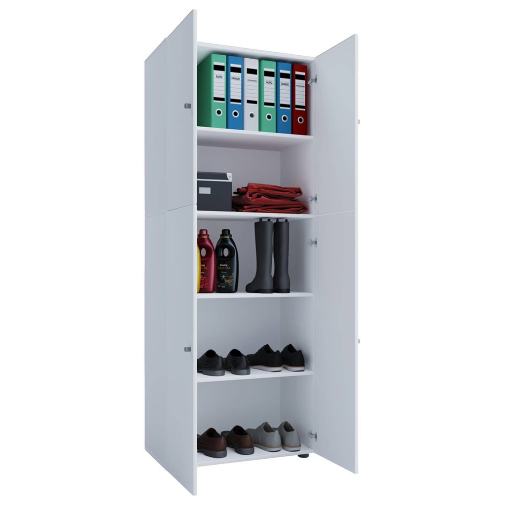 VCM Möbel Kleiderschrank Lona weiß B/H/T: ca. 70x182x39 cm