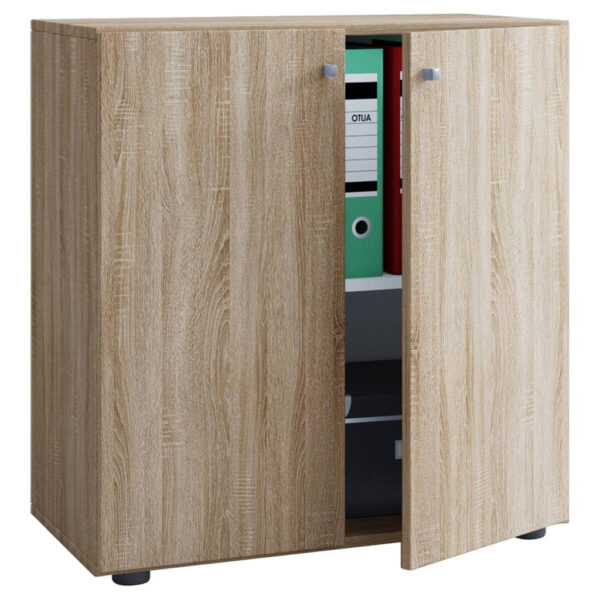 VCM Möbel Büroschrank Lona L Eiche Sonoma Nachbildung weiß B/H/T: ca. 70x74x39 cm VCM Möbel Büroschrank Lona L Eiche Sonoma Nachbildung weiß B/H/T: ca. 70x74x39 cm