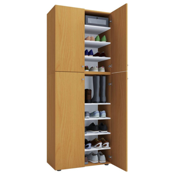 VCM Möbel Schuhschrank Lona XXL buche Nachbildung weiß B/H/T: ca. 70x182x39 cm VCM Möbel Schuhschrank Lona XXL buche Nachbildung weiß B/H/T: ca. 70x182x39 cm