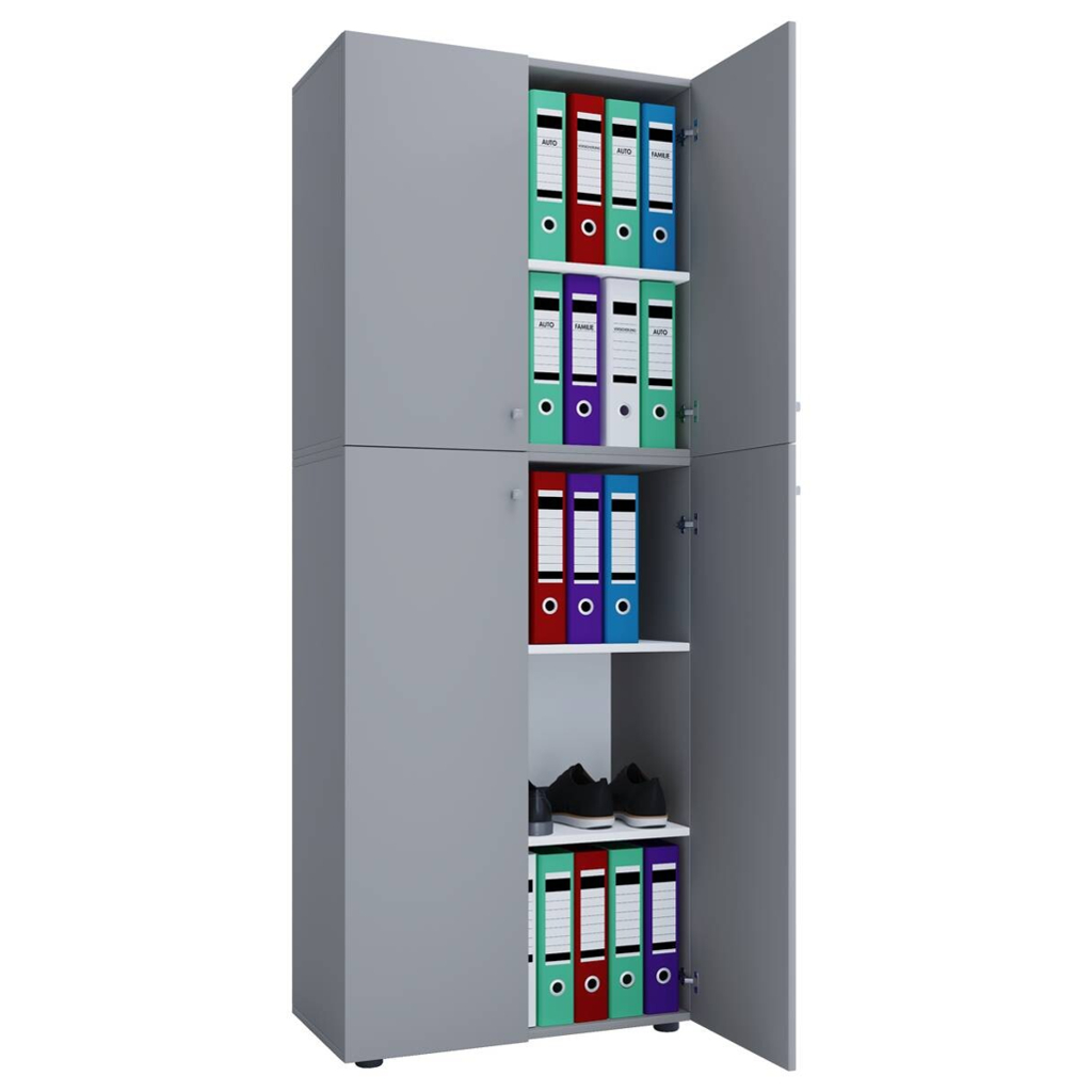 Büroschrank Lona XXL
grau weiß B/H/T: ca. 70x183x39 cm