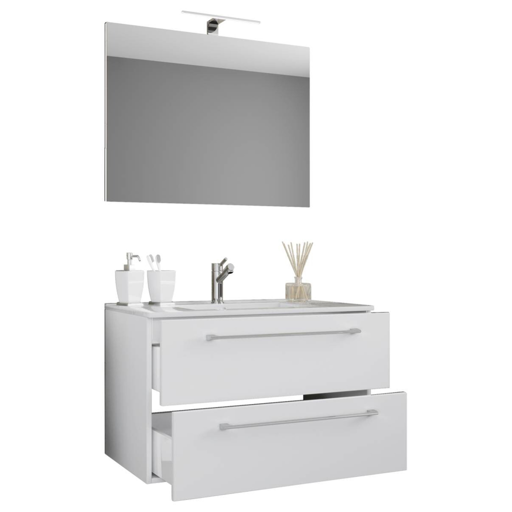 Waschplatz 3tlg-Badinos
weiß weiß B/H/T: ca. 60x50x46 cm