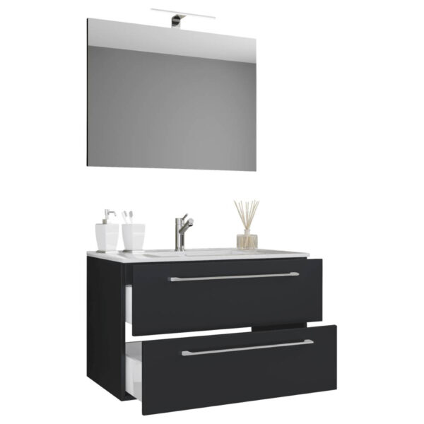 4051814375033-1 Waschplatz 3tlg-Badinos
weiß schwarz B/H/T: ca. 60x50x46 cm
