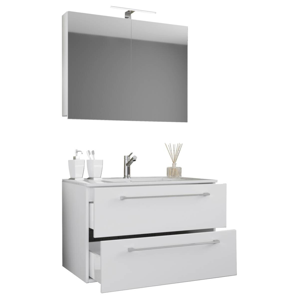 Waschplatz 3tlg-Badinos
weiß B/H/T: ca. 60x50x46 cm