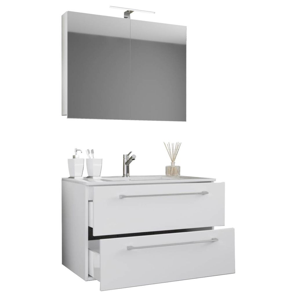 Waschplatz 3tlg-Badinos
weiß B/H/T: ca. 80x50x46 cm