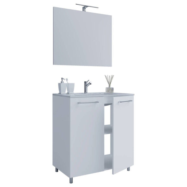 Waschplatz 3tlg-Gilos
weiß B/H/T: ca. 60x86x46 cm