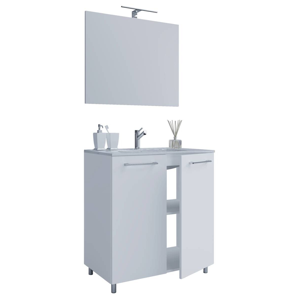 Waschplatz 3tlg-Gilos
weiß B/H/T: ca. 60x86x46 cm