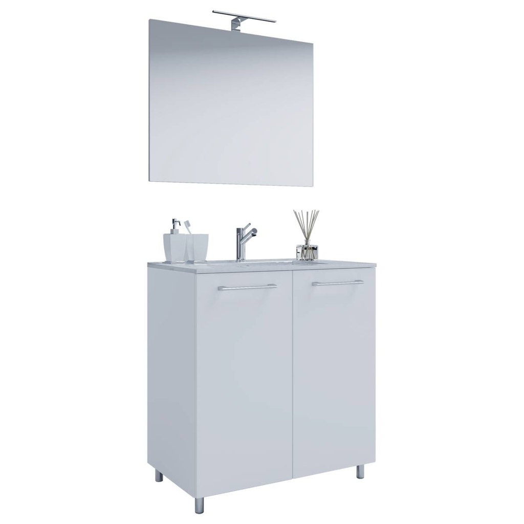 Waschplatz 3tlg-Gilos
weiß B/H/T: ca. 80x86x46 cm