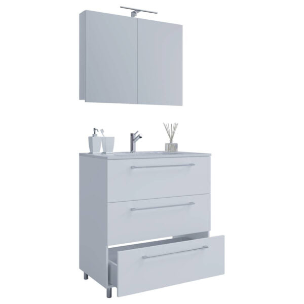 Waschplatz 3tlg-Schubo
weiß B/H/T: ca. 80x86x46 cm