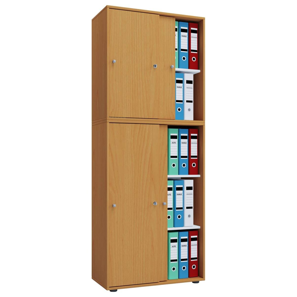 Büroschrank Lona XXL mit Schiebetüren
buche Nachbildung weiß B/H/T: ca. 70x184x37 cm