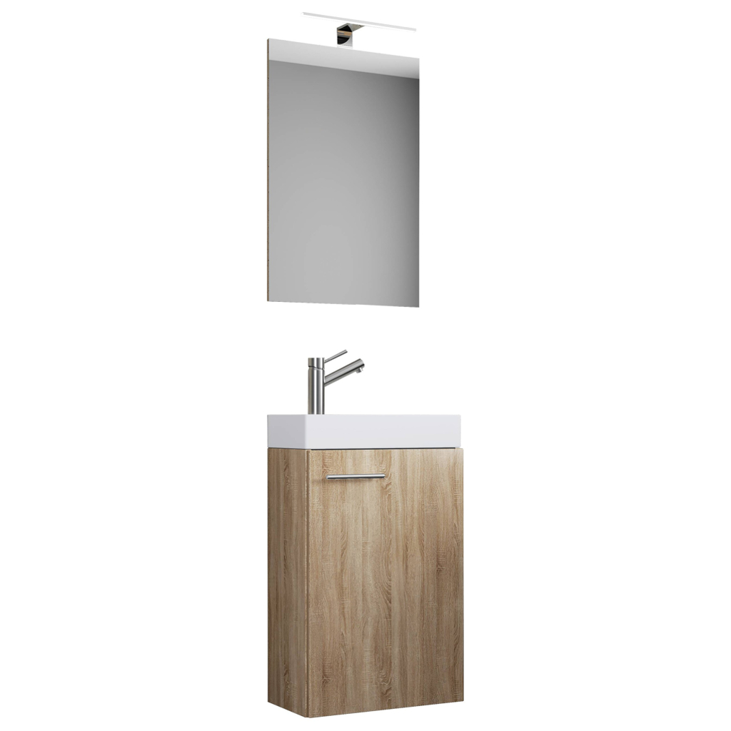 Waschplatz 4tlg-Slito
Eiche Sonoma Nachbildung weiß B/H/T: ca. 41x135x22 cm