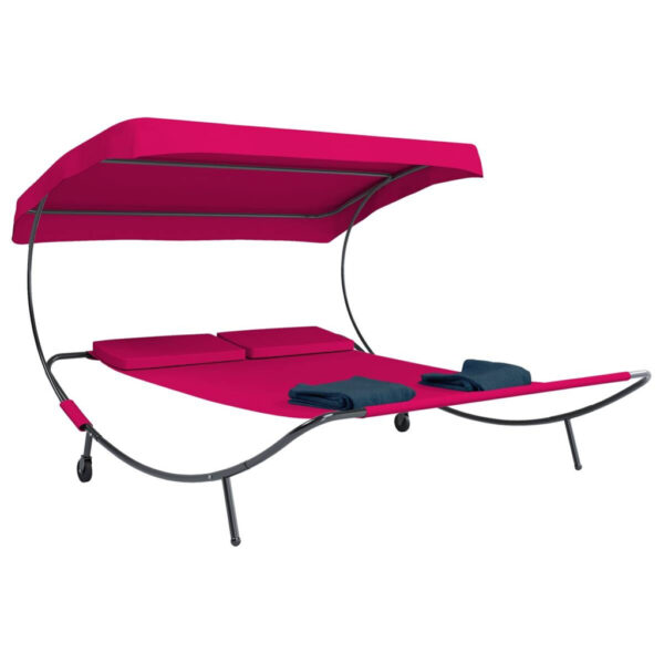 VCM Doppelliege Bindox rot Polyester-Mischgewebe B/H/T: ca. 130x137x200 cm VCM Doppelliege Bindox rot Polyester-Mischgewebe B/H/T: ca. 130x137x200 cm