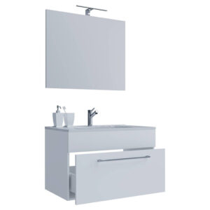 VCM Möbel Waschplatz 3tlg-Badinos weiß B/H/T: ca. 60x50x46 cm