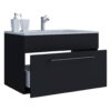 VCM Möbel Badblock 2tlg.-Badinos weiß schwarz B/H/T: ca. 60x50x46 cm VCM Möbel Badblock 2tlg.-Badinos weiß schwarz B/H/T: ca. 60x50x46 cm