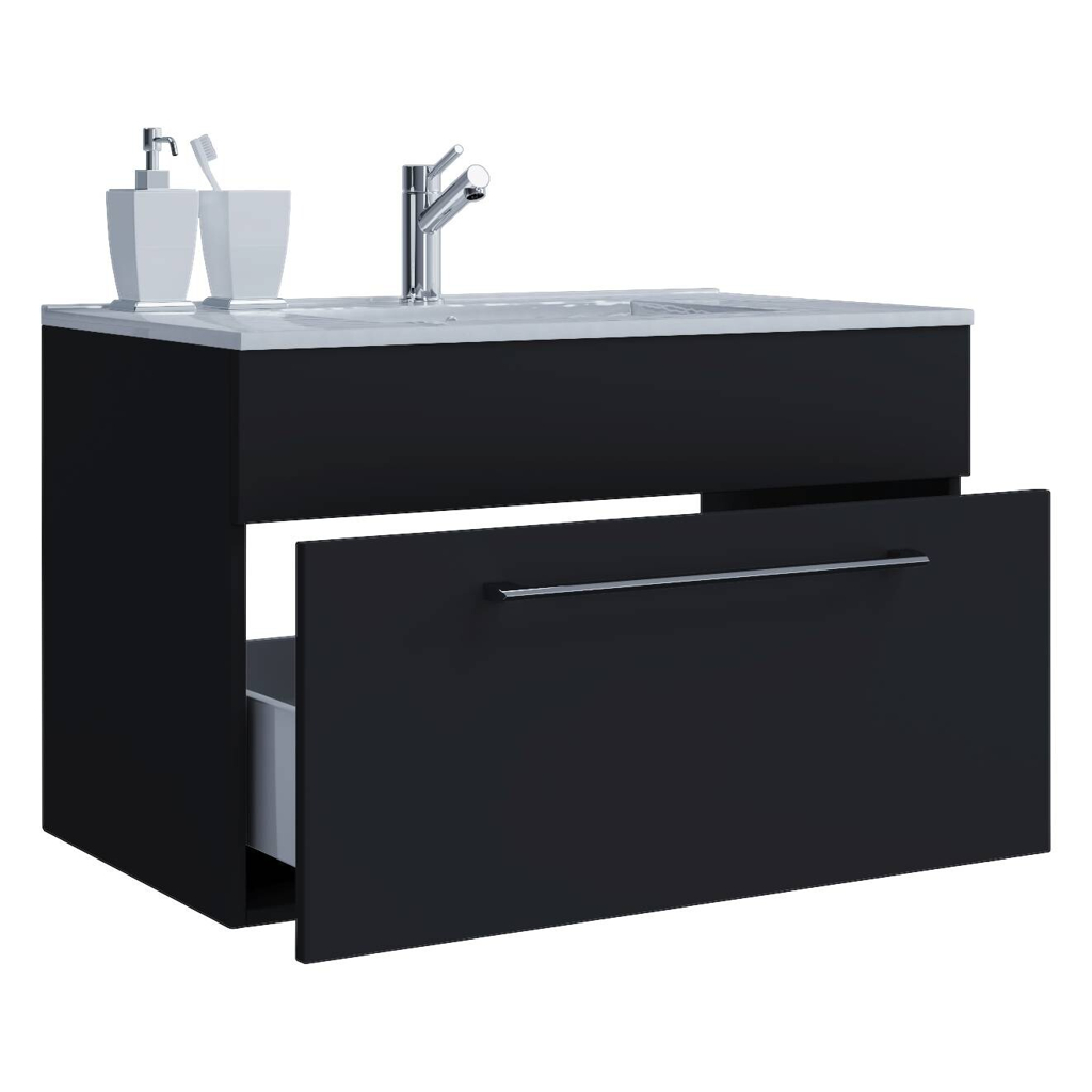 Badblock 2tlg-Badinos
schwarz weiß B/H/T: ca. 80x50x46 cm