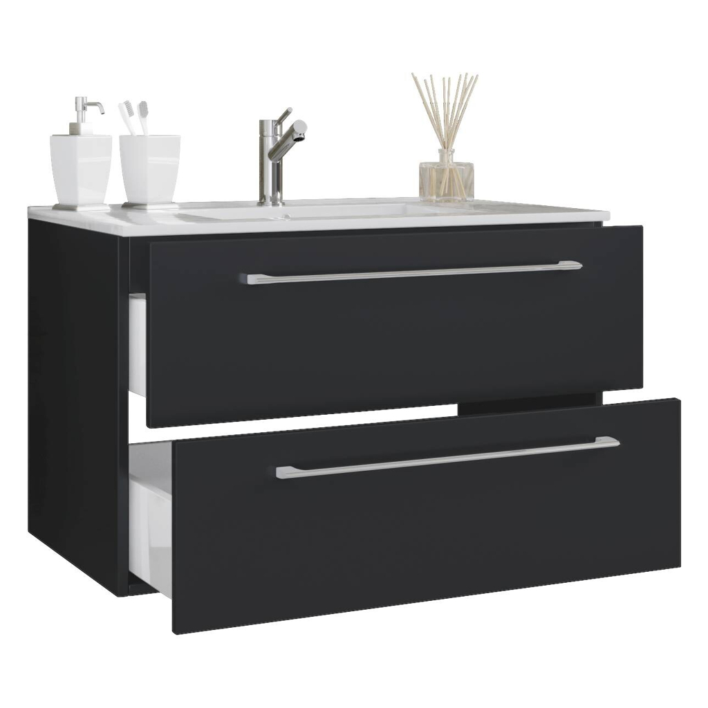 Badblock 2tlg-Badinos
weiß schwarz B/H/T: ca. 81×51,2×46,4 cm
