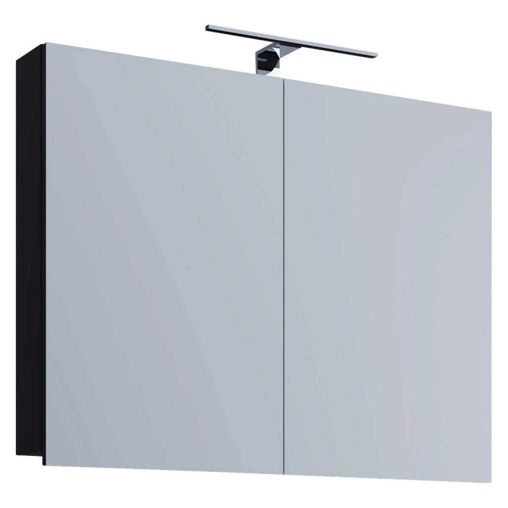 Spiegelschrank Badinos
schwarz B/H/T: ca. 80x62x12 cm