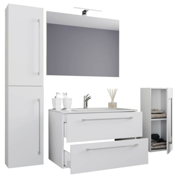 Waschplatz 5tlg-Badinos
weiß B/H/T: ca. 60x50x46 cm