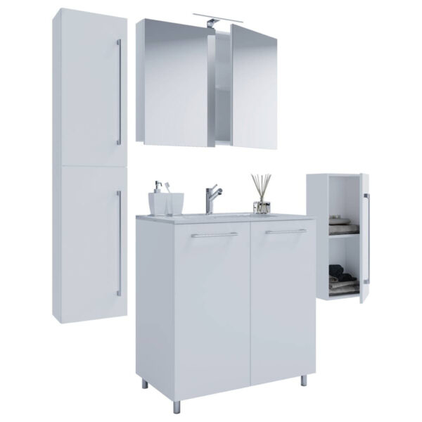 Waschplatz 5tlg-Gilos
weiß weiß B/H/T: ca. 80x86x46 cm